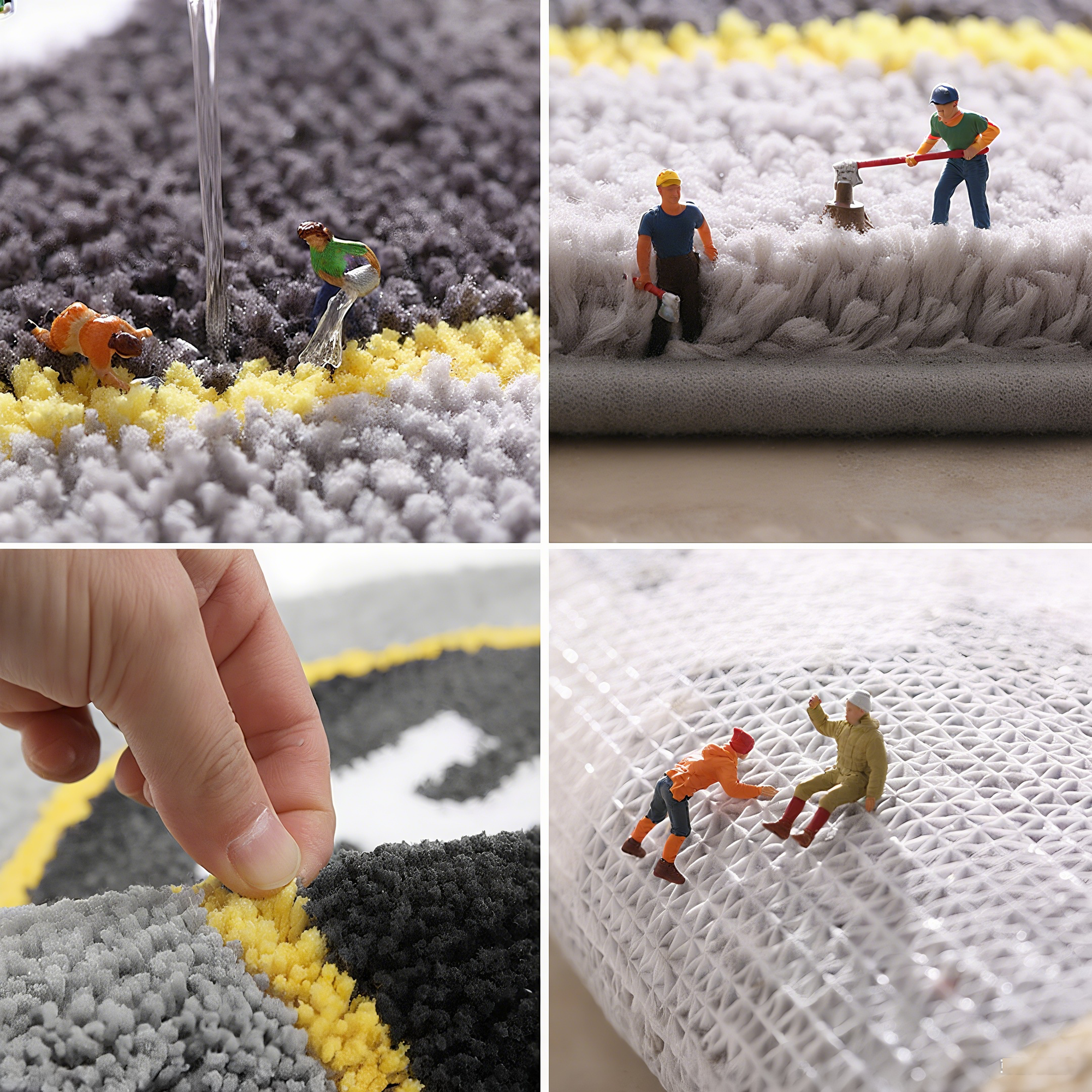 New Flocked Floor Mat - Door Mat, Living Room, Bathroom Non-Slip Mat, Bathroom Entrance Mat, Home Bedroom Rug