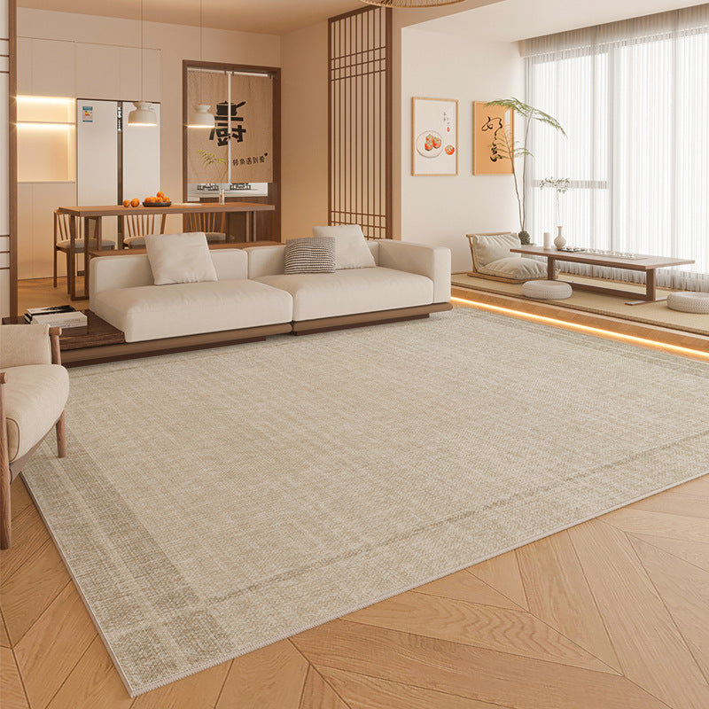 Solid Color Rug; Stain-Resistant Machine Washable; Luxury Carpet for Living Room & Bedroom