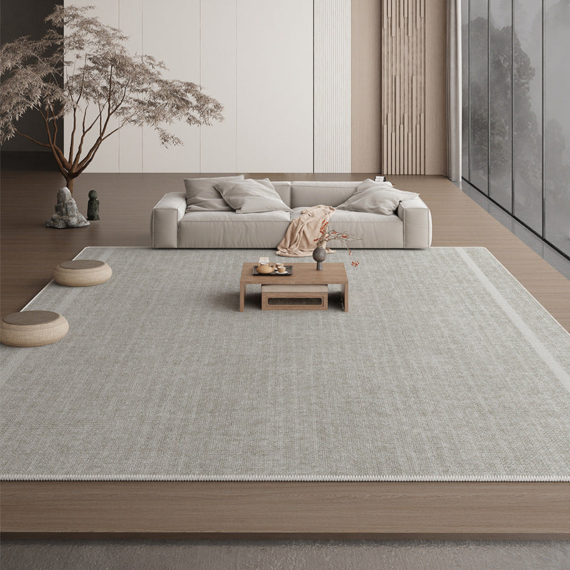 Solid Color Rug; Stain-Resistant Machine Washable; Luxury Carpet for Living Room & Bedroom
