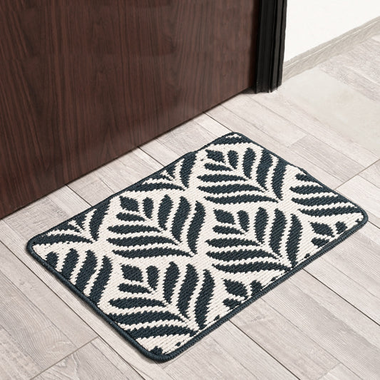 Minimalist Polypropylene Jacquard Entryway Mat - Non-slip Bathroom Rug, Doormat for Foyer Dirt Trapping - Home Use Carpet