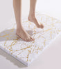 New Marble Pattern Entryway Mat - Non-slip Bathroom Rug, Modern Luxury Mat for Bathroom - Home Use