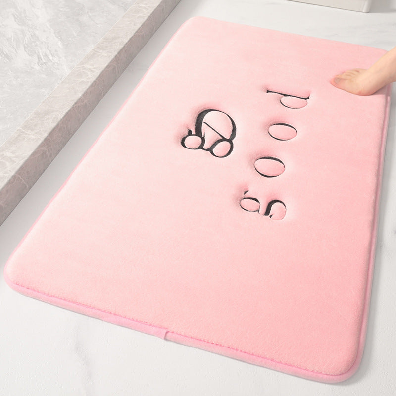 Embossed 'Spa' Non-Slip Bathroom Rug - Multi-Use Mat for Entryway & Kitchen | Free Shipping