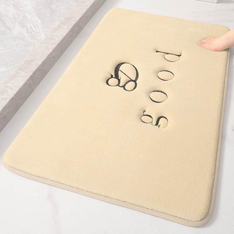 Embossed 'Spa' Non-Slip Bathroom Rug - Multi-Use Mat for Entryway & Kitchen | Free Shipping