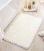 Leopard Print Sponge Gold Foil Entryway Mat - Non-slip Absorbent Rug for Bathroom, Kitchen - Home Use