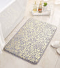 Leopard Print Sponge Gold Foil Entryway Mat - Non-slip Absorbent Rug for Bathroom, Kitchen - Home Use