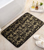 Starry Sky Pattern Sponge Gold Foil Entryway Mat - Non-slip Absorbent Rug for Bathroom, Kitchen - Home Use