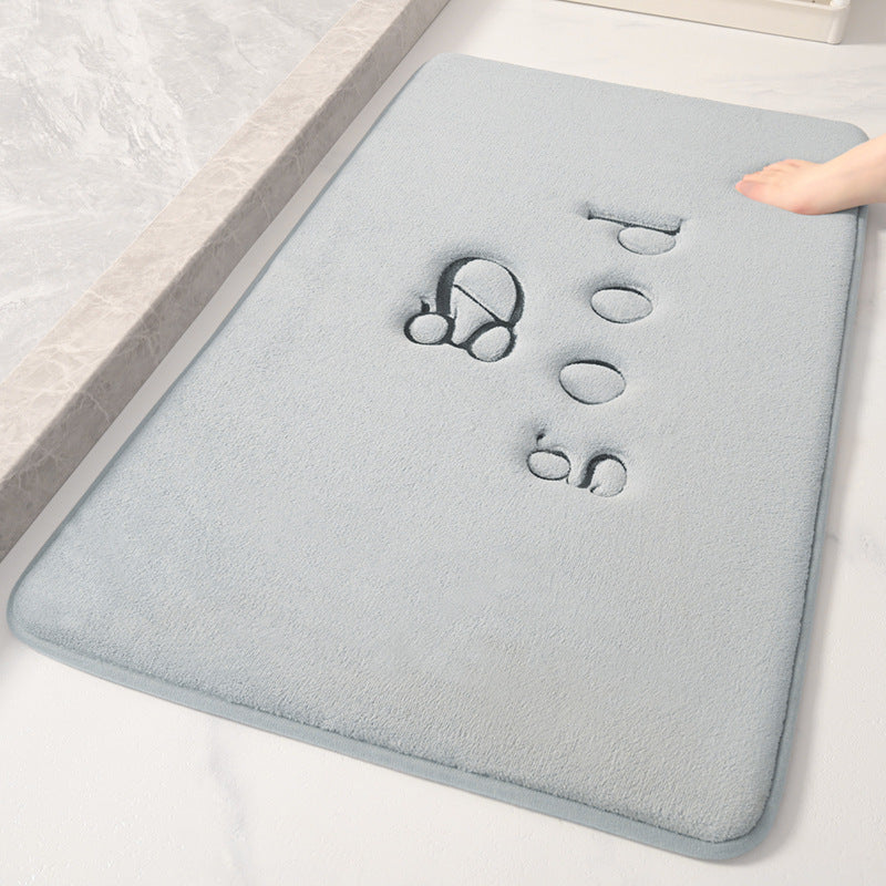 Embossed 'Spa' Non-Slip Bathroom Rug - Multi-Use Mat for Entryway & Kitchen | Free Shipping