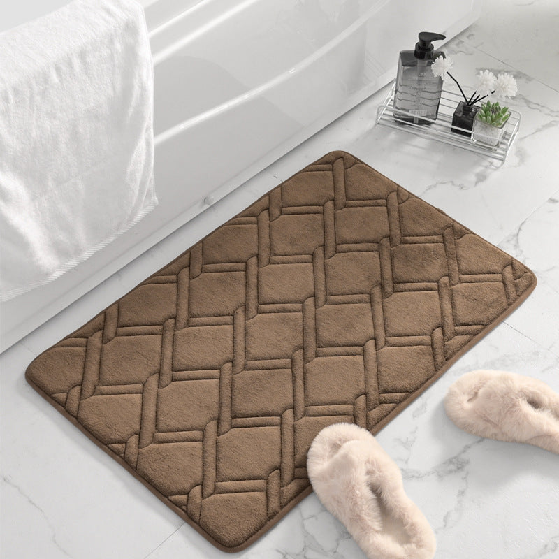 Slow Rebound Thickened Entryway Mat - Non-slip Bathroom Rug, Absorbent Floor Mat for Bathroom, Kitchen - Home Use