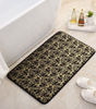 Modern Minimalist Sponge Gold Foil Entryway Mat - Absorbent Non-slip Bathroom Mat for Home Use