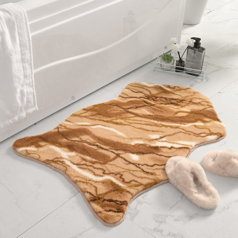 Animal & Marble Print Non - Slip Rugs for Bathroom, Entryway & Kitchen