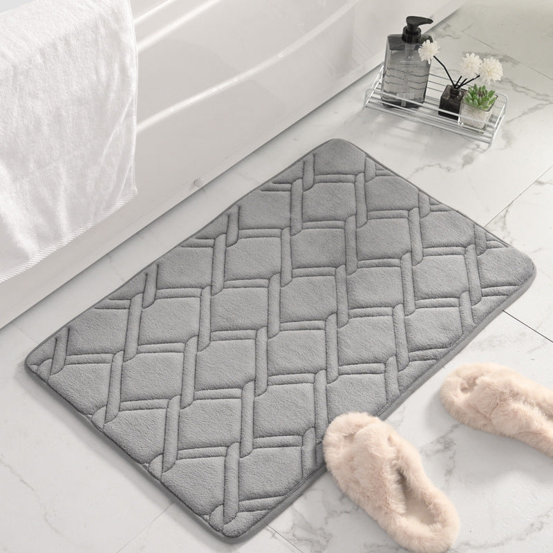 Slow Rebound Thickened Entryway Mat - Non-slip Bathroom Rug, Absorbent Floor Mat for Bathroom, Kitchen - Home Use