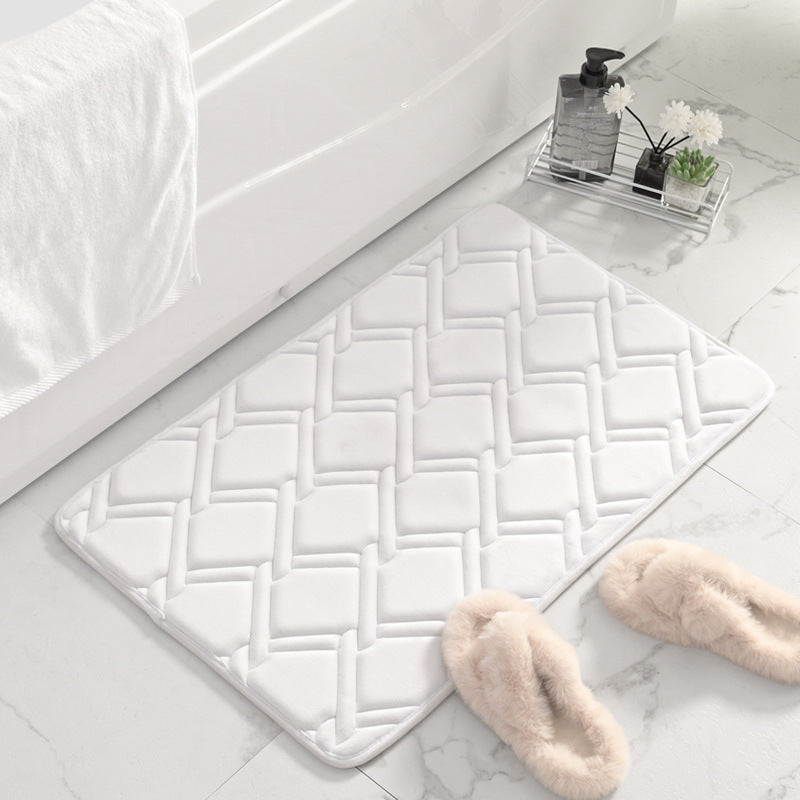 Slow Rebound Thickened Entryway Mat - Non-slip Bathroom Rug, Absorbent Floor Mat for Bathroom, Kitchen - Home Use