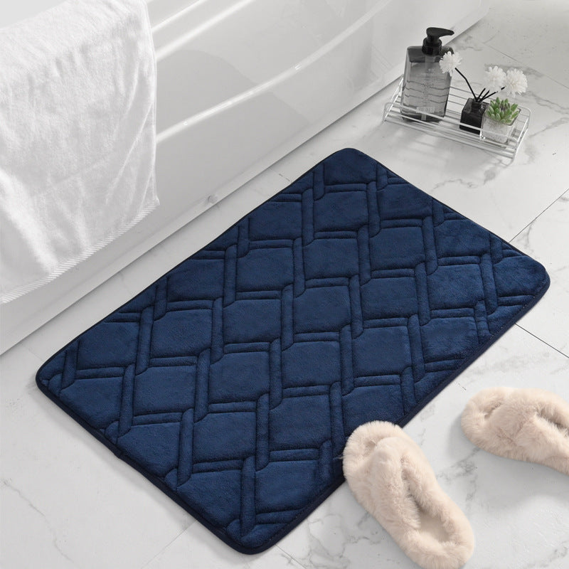 Slow Rebound Thickened Entryway Mat - Non-slip Bathroom Rug, Absorbent Floor Mat for Bathroom, Kitchen - Home Use
