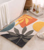 Modern Minimalist Flocked Rug - Non-slip Mat for Living Room, Entryway, Bathroom, Kitchen - Home Use