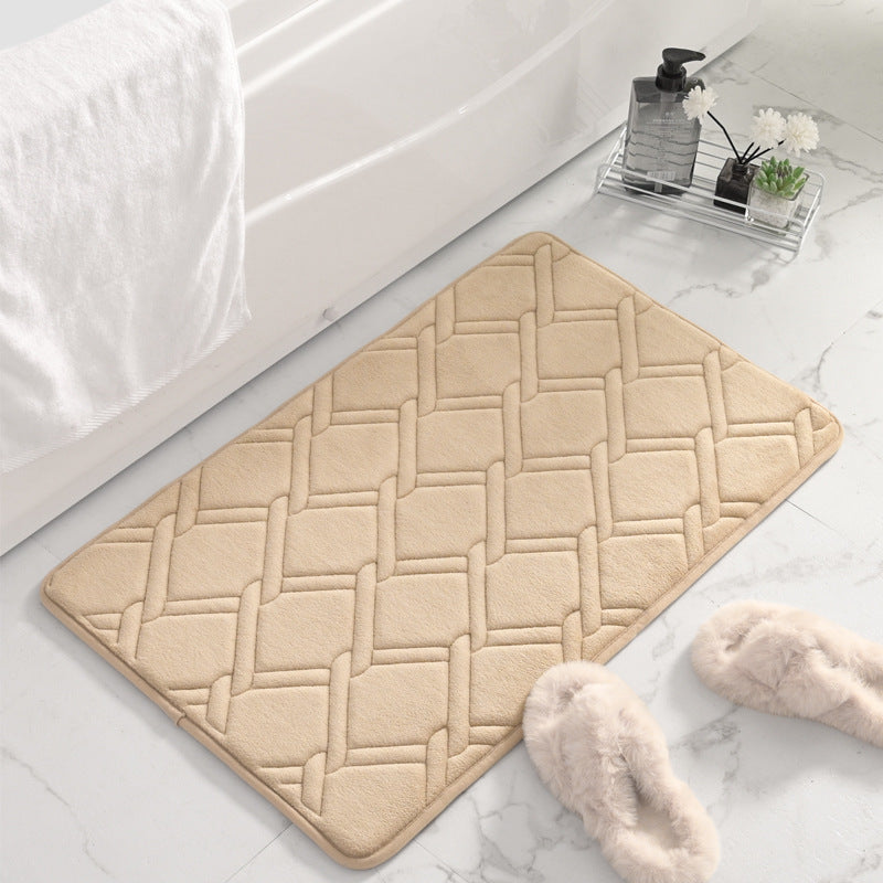 Slow Rebound Thickened Entryway Mat - Non-slip Bathroom Rug, Absorbent Floor Mat for Bathroom, Kitchen - Home Use