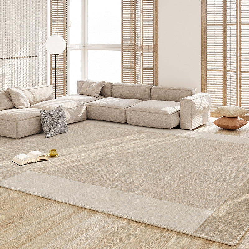 Solid Color Rug; Stain-Resistant Machine Washable; Luxury Carpet for Living Room & Bedroom